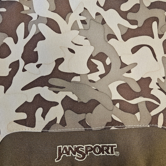 Jansport Camo Laptop Backpack Wide Strap Bag - Picture 7 of 8